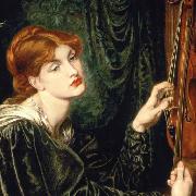 cropped version of Veronica Veronese, Dante Gabriel Rossetti